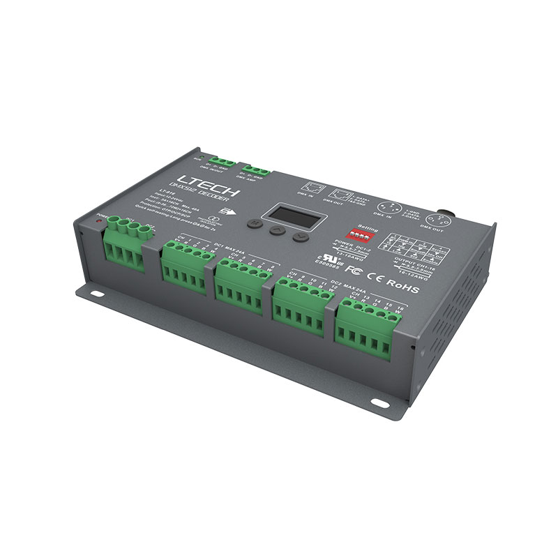 16CH LED CV DMX UL-Listed LED Decoder LT-916